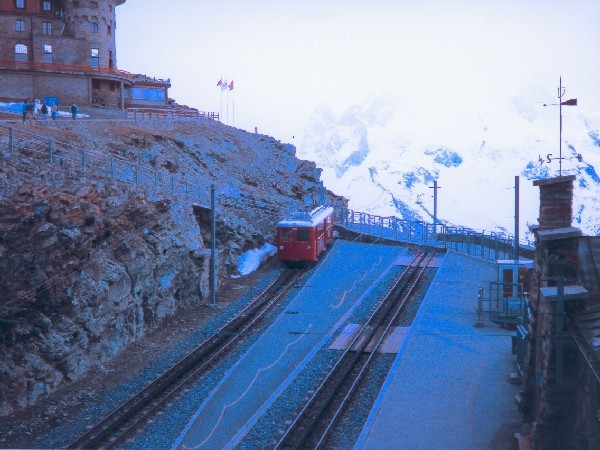 Abbildung der Bergstation der Gornergratbahn