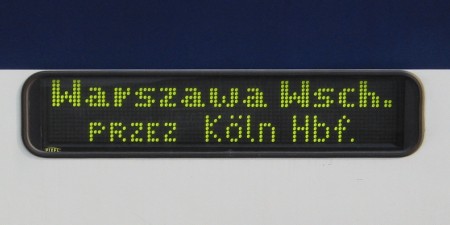1. Abbildung der Zugzielanzeige des WLABdmnu der PKP