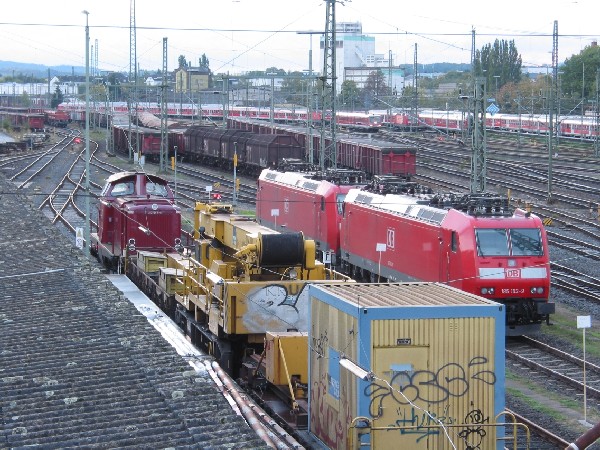 Abbildung des Gterbahnhofes Limburg/Lahn